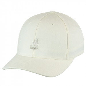 Kangol-sapca-alba-wool-flexfit-baseball