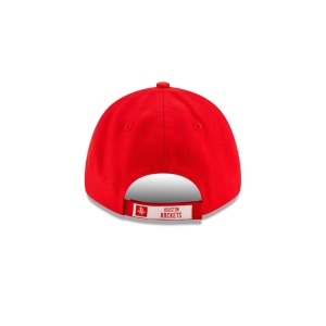 New Era, Sapca ajustabila cu logo brodat Houston Rockets, Rosu mat 7
