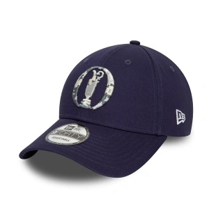New Era, Sapca ajustabila cu logo brodat Open Golf, Albastru indigo