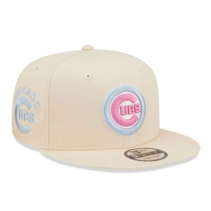 New Era, Sapca baseball 9fifty pastel Chicago Cubs, Bej