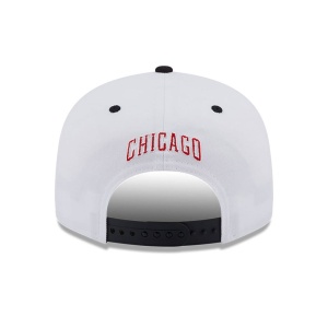 New Era, Sapca baseball 9fifty patch Chicago Bulls, Alb mat