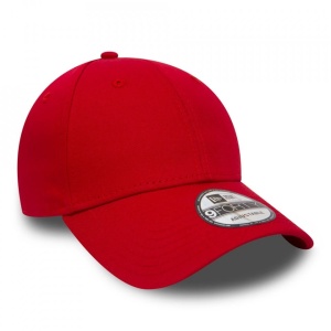 New era, Sapca baseball de bumbac cu logo, Rosu Mac 2