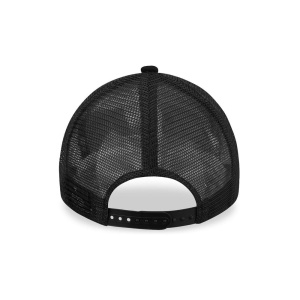 New Era, Sapca de bumbac cu logo cu segmente de plasa LA dodgers, Negru mat 3