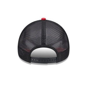 New Era, Sapca de bumbac cu logo cu segmente de plasa Moto Guzzi, Negru/Rosu 4