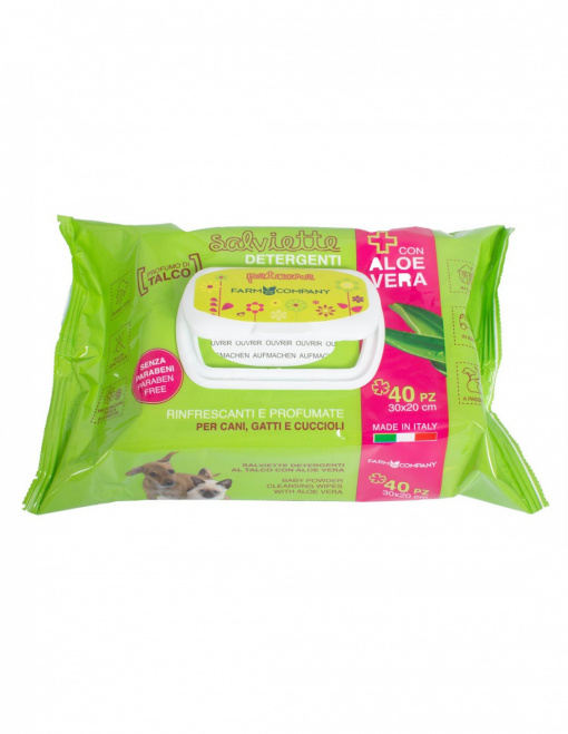 Farm Company Servetele umede cu Aloe si Talc