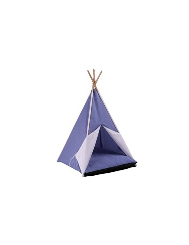 Farm Company Vichy Pet Tent 47 X 47 X 75 cm Albastru