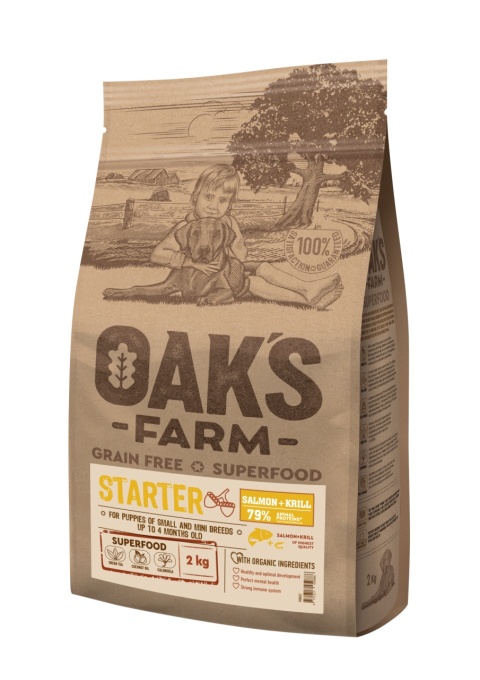 Oaks Farm GF Mini Starter Somon Si Krill 2kg
