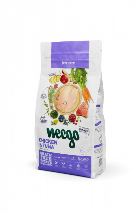 Weego Cat Adult Pui & Ton 1.5 kg