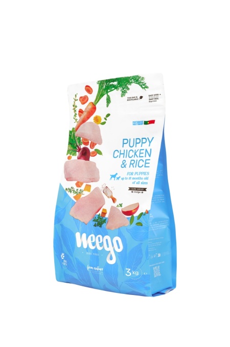 Weego Dog Low Grain Puppy Pui si Orez 3kg