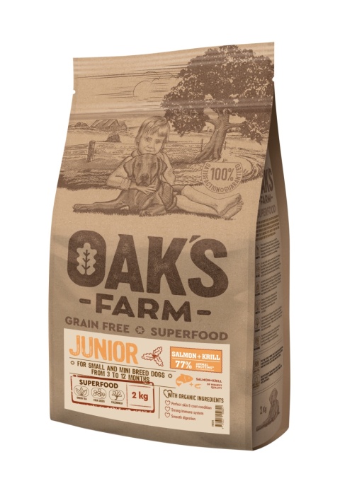 Oaks Farm GF Junior Somon Cu Krill All Breed 2KG