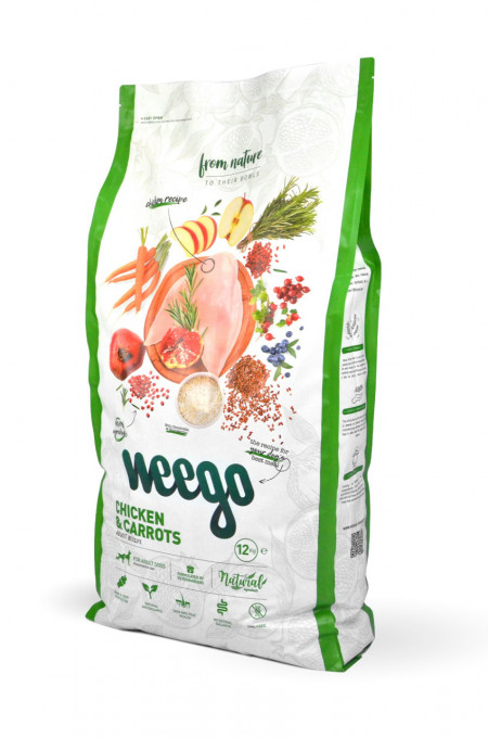 Weego Dog Adult Pui & Morcov 12 kg