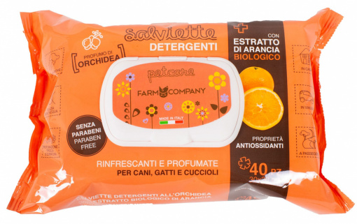 Farm Company Servetele umede cu Extract de Portocala Bio si Orhidee