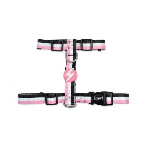 Dashi Ham Stripes3 Pink&Black Prindere Spate XS