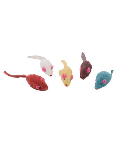 Farm Company Jucarie Pisica Soricel Colorat 4 cm / Set 80 buc