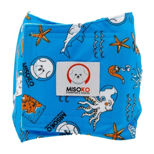 HAINMSK63954 Misoko Scutec reutilizabil pentru masculi S Albastru 1 BUC