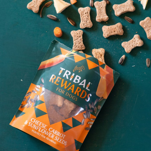 Recompense Tribal Rewards Cheese, Carrot & Sunflower Seeds 125g