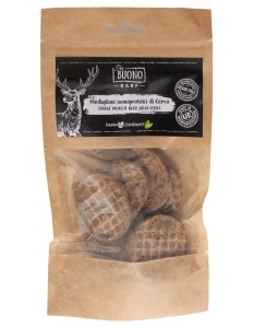 M-PIU148 Farm Company Recompense Caini - Piu Buono Deer Meat Coins Monoprotein 70g