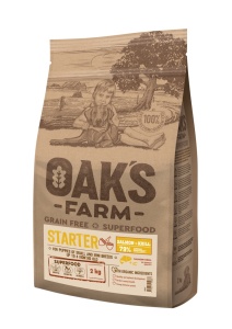 Oaks Farm GF Mini Starter Somon Si Krill 2kg