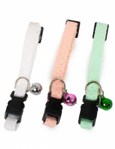 Farm Company Zgarda Pisica Glitter Sistem Siguranta 10mm x 30 cm / Set 12 buc