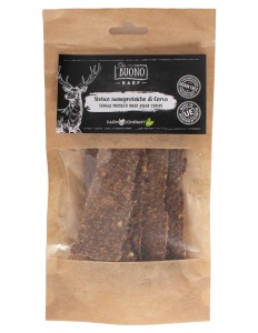M-PIU159 Farm Company Recompense Caini - Piu Buono Goat Meat Strips Monoprotein 70g