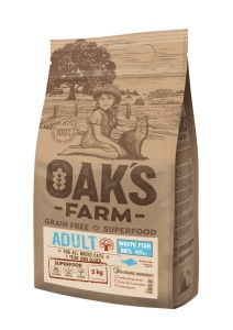 Oaks Farm GF Adult Cat Peste Alb 6kg