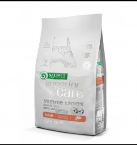 Natures Protection White Dogs Salmon Adult SM Breeds 1.5 Kg