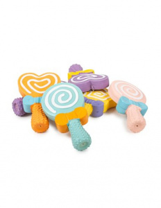 Farm Company Jucarie Latex Lollipop 13 cm / Set 12 buc