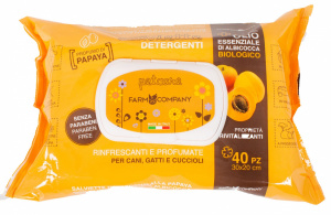 Farm Company Servetele umede cu Ulei esential de Caise si Papaya