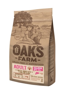Oaks Farm GF Adult Cat Somon 400g