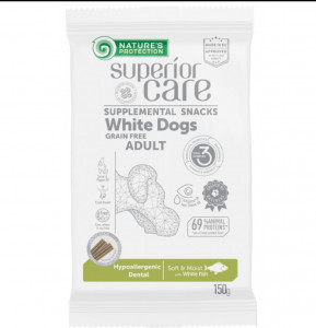 Natures Protection Superior Care Hypoallergenic Dental cu Peste Alb 150g