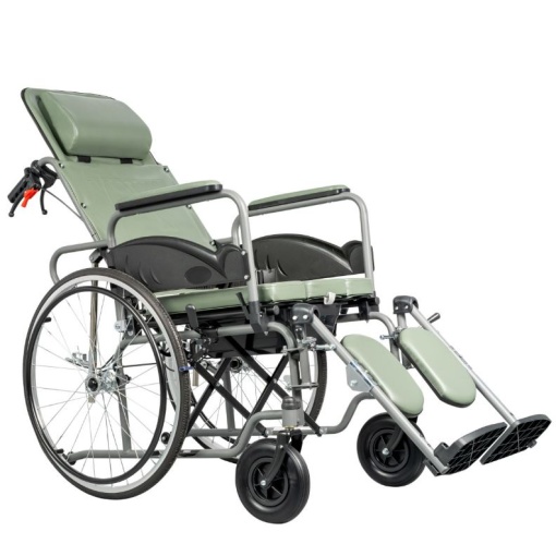 Scaun rabatabil cu rotile si comoda Proteus II Mobiak, 120 kg