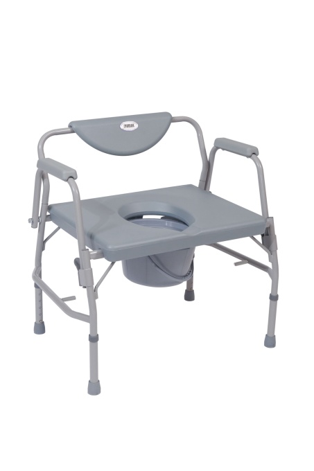 Scaun toaletă rezistent,reglabil, cotiere rabatabile, Mobiak
