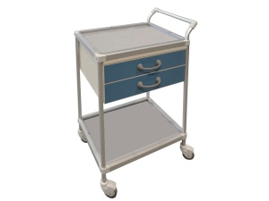 Carucior medical cu 2 sertare