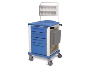 Cărucior medical - mic - albastru