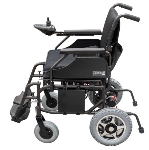 Scaun cu rotile electric Hermes, pliabil, suport picioare reglabil, spătar rabatabil, Mobiak - Img 2