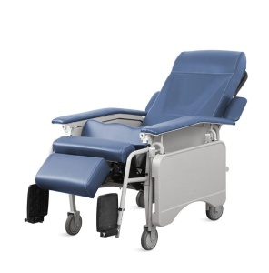 Scaun inclinabil manual 4 secțiuni, ergonomic pentru dializă și îngrijire, cu roți și cotieră – SAIKANG - Img 3