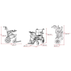 eFOLDi Ultra – Scaun Electric Ultrausor și Pliabil, Doar 15 kg, Capacitate 135 kg - Img 3