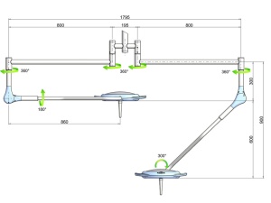 Lampa dubla pentru tavan - Img 3