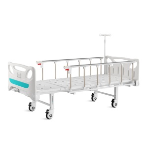 Pat manual de spital cu doua manivele Saikang
