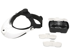 Lupă pentru cap cu 2 LED-uri, reglare cu 5 lentile, GIMA - Img 2