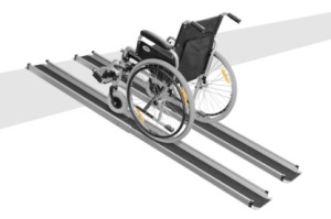 Rampă pentru scaune cu rotile, lungime ajustabilă 120-213 cm, Mobiak - Img 3
