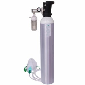 Butelie oxigen medical Set/kit complet cu reductor 2LT - MOBIAK - Img 1