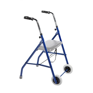 Rolator cu 2 roți 15 cm și scaun, până la 100 kg, reglabil – Kid-Man - Img 1