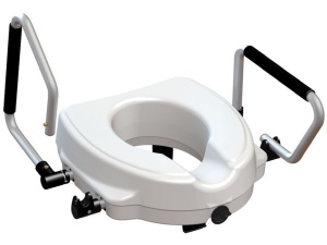 Scaun de WC cu cotiere inclinabile