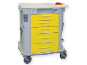 Cărucior medical AURION AMAGNETIC - galben