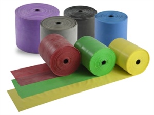 Banda de exercitii fara latex 45 m x 14 cm - Img 3