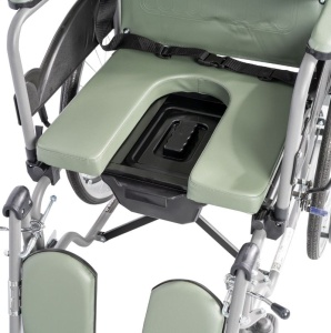 Scaun rabatabil cu rotile si comoda Proteus II Mobiak, 120 kg - Img 3