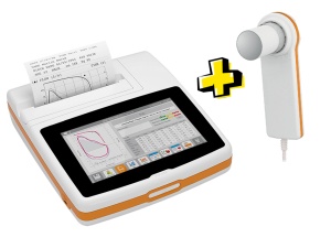 Spirometru cu ecran tactil