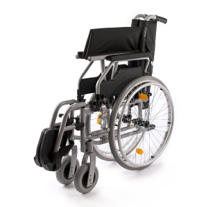 Scaun cu rotile LightMan, 39-51 cm, aluminiu, roți solidă, ușor și adaptabil - Img 3