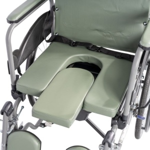 Scaun rabatabil cu rotile si comoda Proteus II Mobiak, 120 kg - Img 2